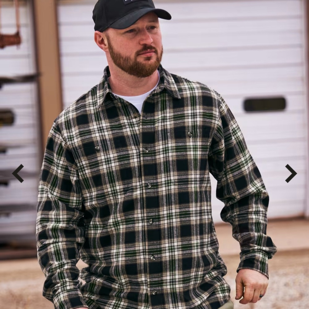 RedHead Ozark Mountain Flannel Long-Sleeve Button-Down Shirt for Men